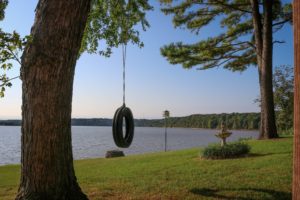 Aspinwall - tire swing by the lake